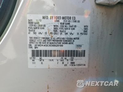 Zdjęcie 13 z 14 samochodu: 2013 FORD EDGE SE VIN:2FMDK4GC5DBB29189 - miniatura