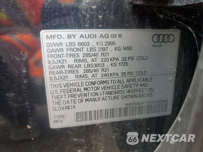 Zdjęcie 12 z 13 samochodu: 2017 AUDI Q7 PRESTIGE VIN:WA1VABF77HD030968 - miniatura