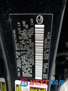 Zdjęcie 12 z 13 samochodu: 2024 LEXUS ES 300H BASE VIN:58ADA1C11RU047928 - miniatura