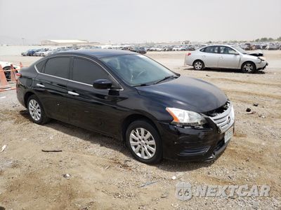 Czwarte zdjęcie samochodu z boku: 2014 NISSAN SENTRA S VIN:1N4AB7AP6EN854560 - miniatura