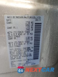 Zdjęcie 14 z 14 samochodu: 2025 INFINITI QX60 LUXE VIN:5N1AL1FR3SC357824 - miniatura