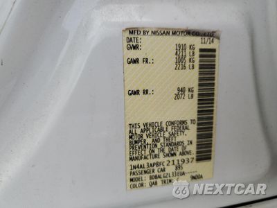 Zdjęcie 12 z 14 samochodu: 2015 NISSAN ALTIMA 2.5 VIN:1N4AL3AP8FC211937 - miniatura