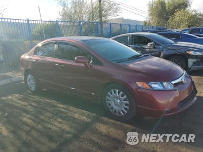Czwarte zdjęcie samochodu z boku: 2008 HONDA CIVIC LX VIN:1HGFA16578L046985 - miniatura