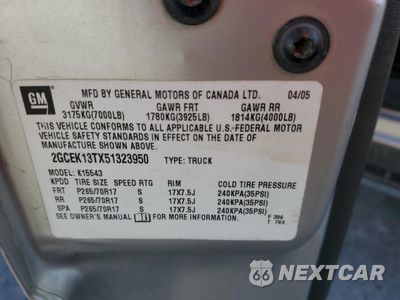 Zdjęcie 13 z 15 samochodu: 2005 CHEVROLET SILVERADO K1500 VIN:2GCEK13TX51323950 - miniatura