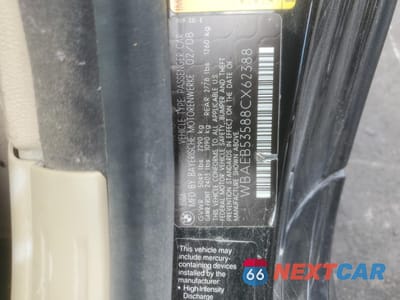 Zdjęcie 12 z 12 samochodu: 2008 BMW 650 I VIN:WBAEB53588CX62388 - miniatura