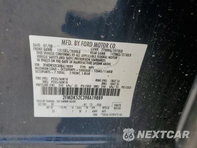 Zdjęcie 14 z 16 samochodu: 2009 FORD FLEX SEL VIN:2FMDK52C39BA19889 - miniatura