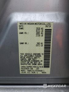 Zdjęcie 12 z 14 samochodu: 2014 NISSAN ALTIMA 2.5 VIN:1N4AL3AP9EC401244 - miniatura