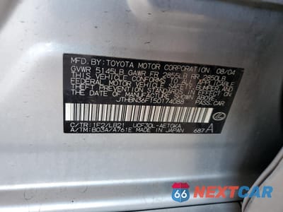 Zdjęcie 13 z 15 samochodu: 2005 LEXUS LS 430 VIN:JTHBN36F150174088 - miniatura