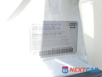 Zdjęcie 12 z 12 samochodu: 2013 AUDI A4 ALLROAD PREMIUM PLUS VIN:WA1UFAFL4DA092604 - miniatura