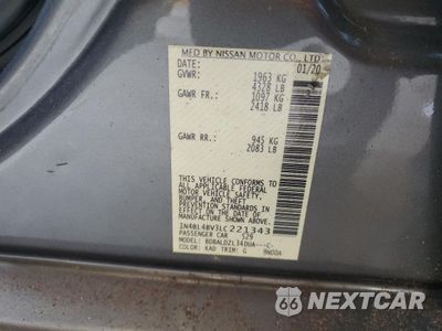 Zdjęcie 12 z 13 samochodu: 2020 NISSAN ALTIMA S VIN:1N4BL4BV3LC221343 - miniatura