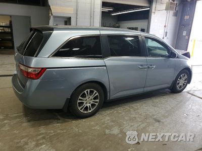 Trzecie zdjęcie samochodu z tyłu: 2011 HONDA ODYSSEY EXL VIN:5FNRL5H60BB013288 - miniatura