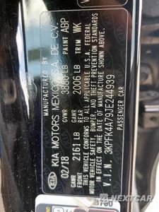 Zdjęcie 13 z 14 samochodu: 2018 KIA FORTE LX VIN:3KPFK4A79JE244939 - miniatura