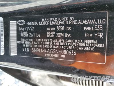 Zdjęcie 12 z 15 samochodu: 2022 HYUNDAI ELANTRA SEL VIN:5NPLM4AG5NH080636 - miniatura