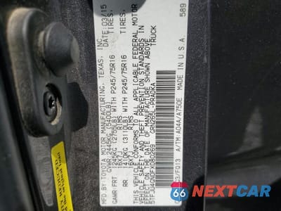 Zdjęcie 12 z 12 samochodu: 2015 TOYOTA TACOMA PRERUNNER V6 VIN:5TFJU4GN0FX080269 - miniatura