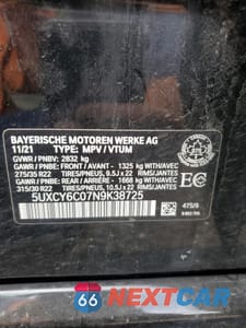 Zdjęcie 14 z 14 samochodu: 2022 BMW X6 XDRIVE40I VIN:5UXCY6C07N9K38725 - miniatura