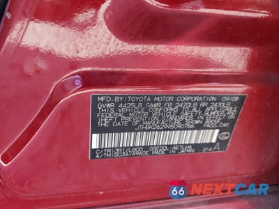 Zdjęcie 13 z 13 samochodu: 2009 LEXUS IS 250 VIN:JTHBK262995090786 - miniatura