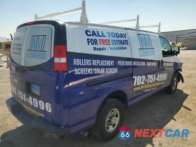 Trzecie zdjęcie samochodu z tyłu: 2021 CHEVROLET EXPRESS G3500 VIN:1GCZGGFP5M1241522 - miniatura