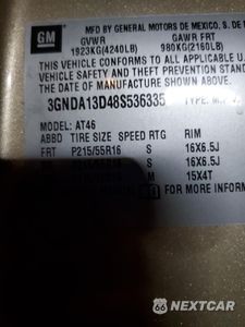 Zdjęcie 12 z 12 samochodu: 2008 CHEVROLET HHR LS VIN:3GNDA13D48S536335 - miniatura