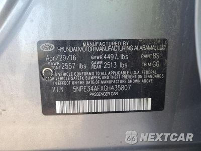 Zdjęcie 13 z 13 samochodu: 2016 HYUNDAI SONATA SPORT VIN:5NPE34AFXGH435807 - miniatura
