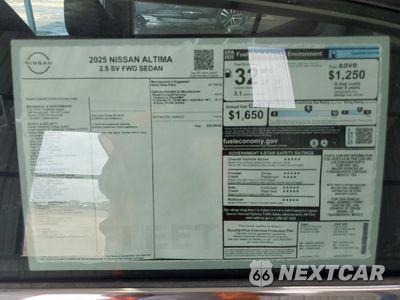 Zdjęcie 12 z 13 samochodu: 2025 NISSAN ALTIMA SV VIN:1N4BL4DV7SN400260 - miniatura