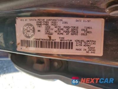 Zdjęcie 13 z 13 samochodu: 1997 TOYOTA 4RUNNER LIMITED VIN:JT3HN87R9V0087447 - miniatura