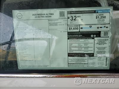 Zdjęcie 12 z 13 samochodu: 2025 NISSAN ALTIMA SV VIN:1N4BL4DV9SN400373 - miniatura