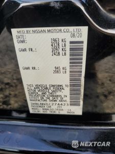 Zdjęcie 12 z 15 samochodu: 2020 NISSAN ALTIMA S VIN:1N4BL4BV2LC274423 - miniatura