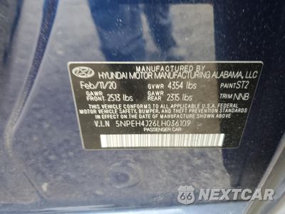 Zdjęcie 12 z 14 samochodu: 2020 HYUNDAI SONATA LIMITED VIN:5NPEH4J26LH036109 - miniatura