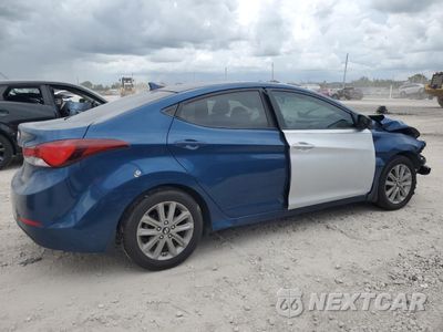 Trzecie zdjęcie samochodu z tyłu: 2014 HYUNDAI ELANTRA SE VIN:KMHDH4AE7EU076841 - miniatura