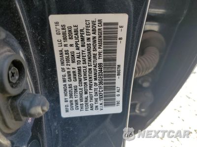 Zdjęcie 12 z 14 samochodu: 2016 HONDA CIVIC EX VIN:19XFC1F36GE034499 - miniatura