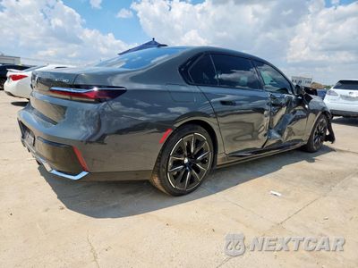 Trzecie zdjęcie samochodu z tyłu: 2023 BMW I7 XDRIVE60 VIN:WBY53EJ03PCN79985 - miniatura