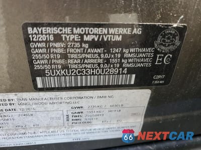 Zdjęcie 13 z 13 samochodu: 2017 BMW X6 35I XDRIVE VIN:5UXKU2C33H0U28914 - miniatura