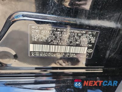 Zdjęcie 12 z 14 samochodu: 2013 LEXUS GS 350 VIN:JTHBE1BL6D5014922 - miniatura