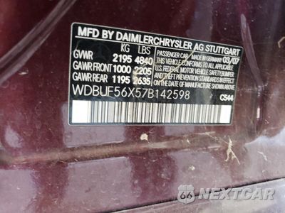 Zdjęcie 12 z 14 samochodu: 2007 MERCEDES-BENZ E 350 VIN:WDBUF56X57B142598 - miniatura