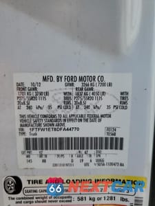 Zdjęcie 12 z 12 samochodu: 2013 FORD F150 SUPERCREW VIN:1FTFW1ET8DFA44770 - miniatura