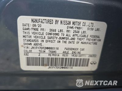 Zdjęcie 10 z 14 samochodu: 2021 INFINITI Q50 RED SPORT 400 VIN:JN1FV7DR2MM880116 - miniatura