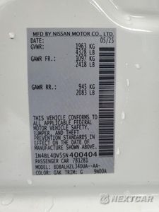 Zdjęcie 13 z 13 samochodu: 2025 NISSAN ALTIMA SV VIN:1N4BL4DV5SN400404 - miniatura