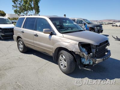 Czwarte zdjęcie samochodu z boku: 2004 HONDA PILOT EXL VIN:2HKYF18504H611209 - miniatura