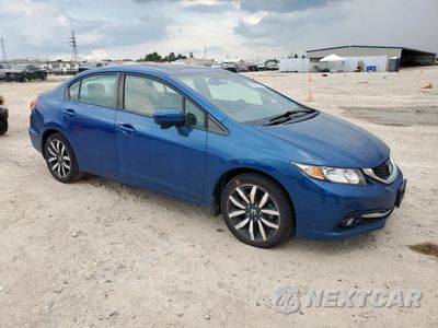 Czwarte zdjęcie samochodu z boku: 2015 HONDA CIVIC EXL VIN:19XFB2F93FE064328 - miniatura