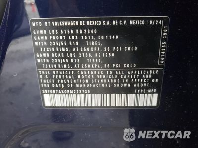 Zdjęcie 13 z 16 samochodu: 2024 VOLKSWAGEN TIGUAN WOLFSBURG VIN:3VV6B7AX0RM223739 - miniatura