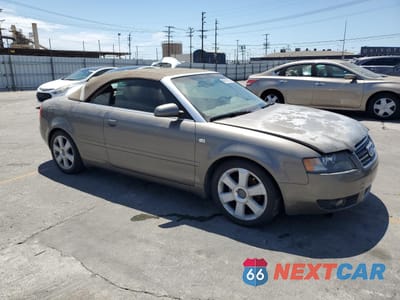 Czwarte zdjęcie samochodu z boku: 2006 AUDI A4 1.8 CABRIOLET VIN:WAUAC48H46K009260 - miniatura