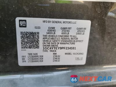 Zdjęcie 13 z 13 samochodu: 2023 CHEVROLET SILVERADO K3500 LT VIN:1GC4YTEY9PF234591 - miniatura