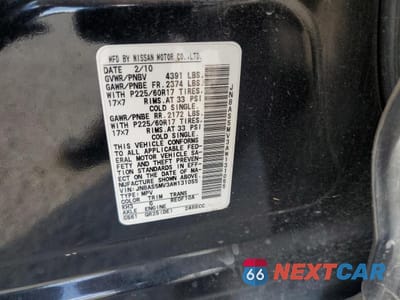 Zdjęcie 13 z 13 samochodu: 2010 NISSAN ROGUE S VIN:JN8AS5MV3AW131055 - miniatura