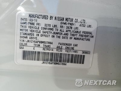 Zdjęcie 12 z 14 samochodu: 2011 INFINITI G37 BASE VIN:JN1CV6AP9BM507894 - miniatura