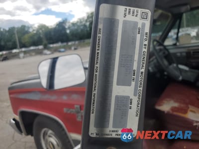 Zdjęcie 12 z 12 samochodu: 1986 CHEVROLET C10 VIN:1GCDC14H4GF303062 - miniatura