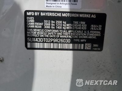 Zdjęcie 25 z 26 samochodu: 2023 BMW X4 M40I VIN:5UX43DT02P9R26030 - miniatura