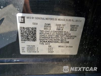 Zdjęcie 14 z 17 samochodu: 2019 CHEVROLET EQUINOX LT VIN:3GNAXKEV1KL321168 - miniatura