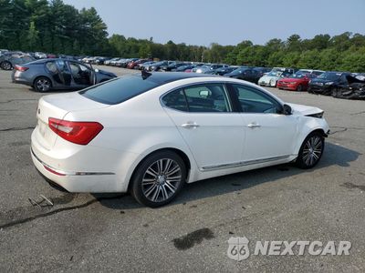 Trzecie zdjęcie samochodu z tyłu: 2014 KIA CADENZA PREMIUM VIN:KNALN4D70E5145348 - miniatura