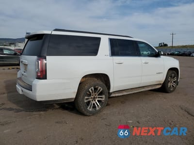 Trzecie zdjęcie samochodu z tyłu: 2019 GMC YUKON XL K1500 SLE VIN:1GKS2FKCXKR328526 - miniatura