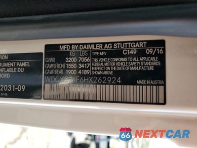 Zdjęcie 14 z 16 samochodu: 2017 MERCEDES-BENZ G 550 VIN:WDCYC3KF6HX262924 - miniatura